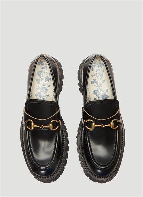 gucci chunky loafers women's|gucci fur loafers women's.